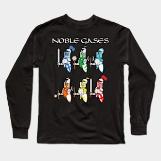 Chemistry Medieval Science Noble Gases Knight Long Sleeve T-Shirt